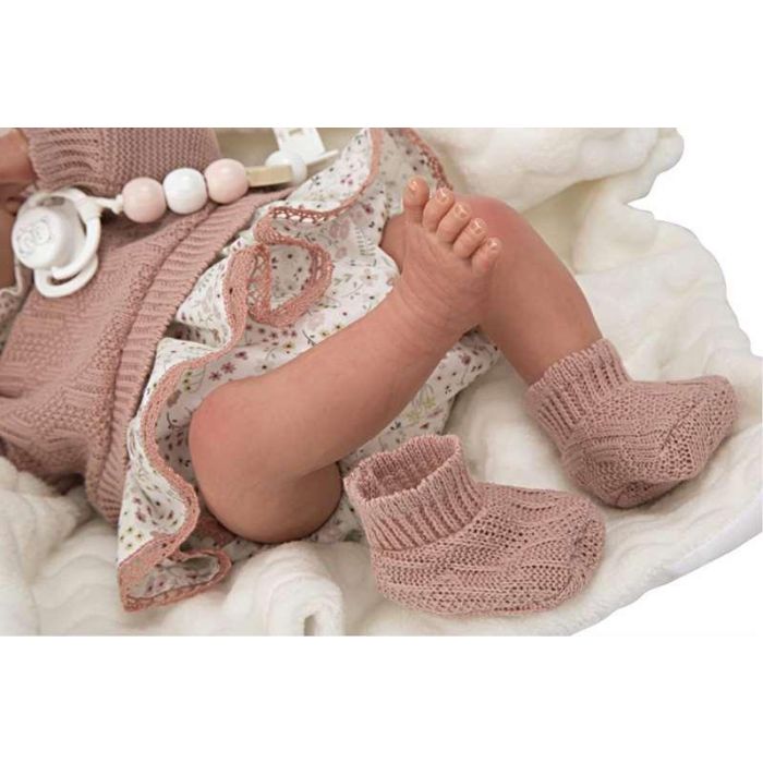 Muñeca reborn arias 40 cm abril rosa c/manta 11 Muñeca reborn arias 40 cm abril rosa c/manta 11