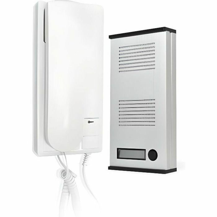 SCS Sentinel Orion 32068 Intercomunicador de Audio 2 Hilos para Apertura de Puerta, Frente Aluminio con Etiqueta Retroiluminada
