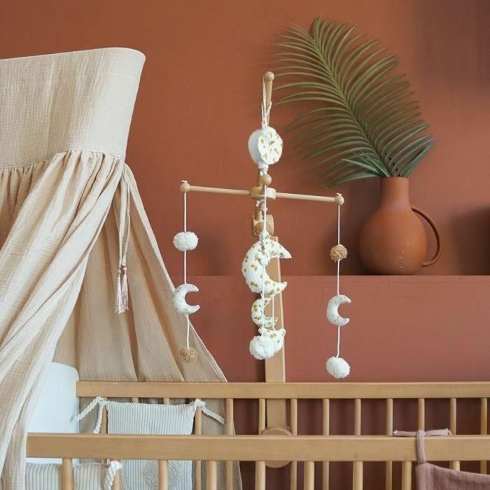 Domiva DOM1735265115370 Móvil Musical Luna para Bebé Natural 60x40 cm 2 Domiva DOM1735265115370 Móvil Musical Luna para Bebé Natural 60x40 cm 2