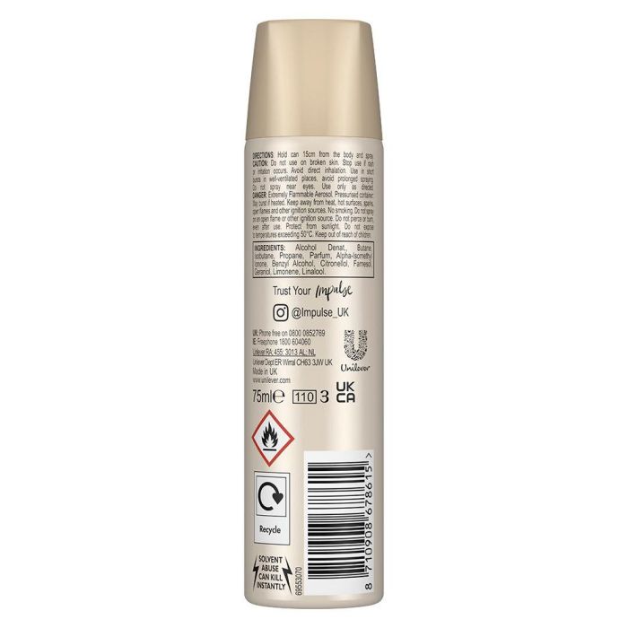 Impulse Instant Crush Spray Corporal 75 mL 1 Impulse Instant Crush Spray Corporal 75 mL 1