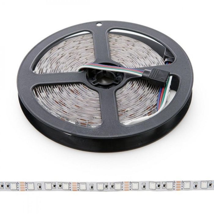 Pack 4 Tiras LED 72W 4200Lm 300 X SMD5050 12VDC IP33 x5M 40.000H [PL-219012-RGB-IP33-PK4-AP] 4