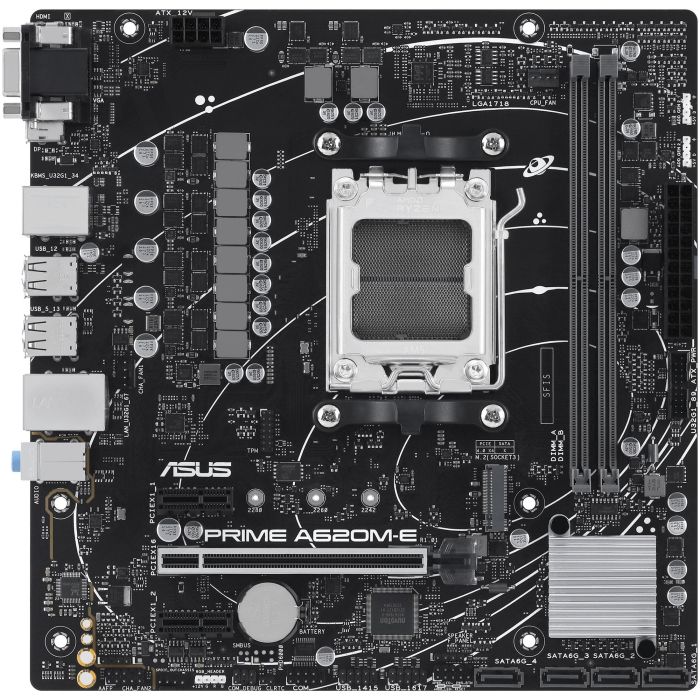 ASUS Prime A620M-E-CSM Placa Base micro ATX AM5 para AMD Ryzen 7000 Series, DDR5, hasta 96 GB 1 ASUS Prime A620M-E-CSM Placa Base micro ATX AM5 para AMD Ryzen 7000 Series, DDR5, hasta 96 GB 1