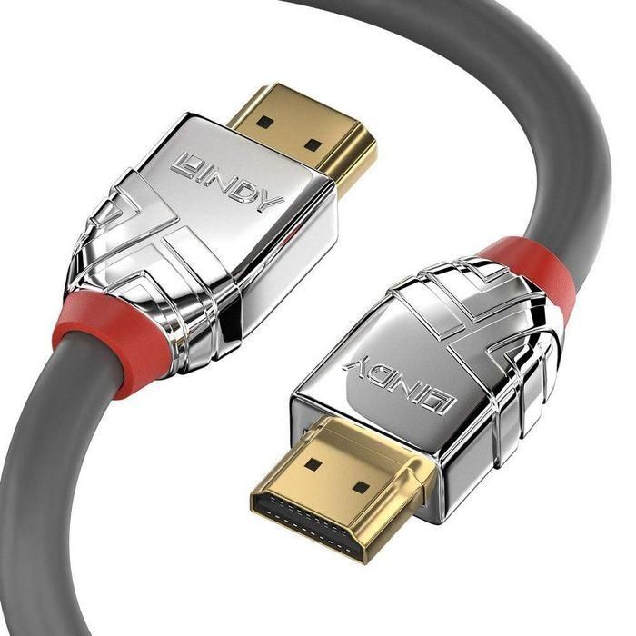 Lindy Cromo Line Cable HDMI Alta Velocidad 5m, UHD 4K 60Hz 18Gbps, HDMI 2.0, Triple Blindado, Contactos Chapados Oro 2 Lindy Cromo Line Cable HDMI Alta Velocidad 5m, UHD 4K 60Hz 18Gbps, HDMI 2.0, Triple Blindado, Contactos Chapados Oro 2