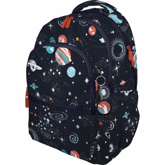 Grafoplás Mochila Roomy Bits&Bobs Cosmos para Estudiantes con Compartimento para Portátil y Organizador Grafoplás Mochila Roomy Bits&Bobs Cosmos para Estudiantes con Compartimento para Portátil y Organizador