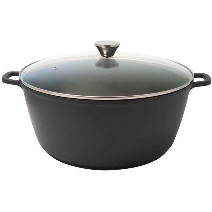 Olla de cocción lenta alta + tapa de vidrio - 13.4 Lt Ø 36 cm Olla de cocción lenta alta + tapa de vidrio - 13.4 Lt Ø 36 cm