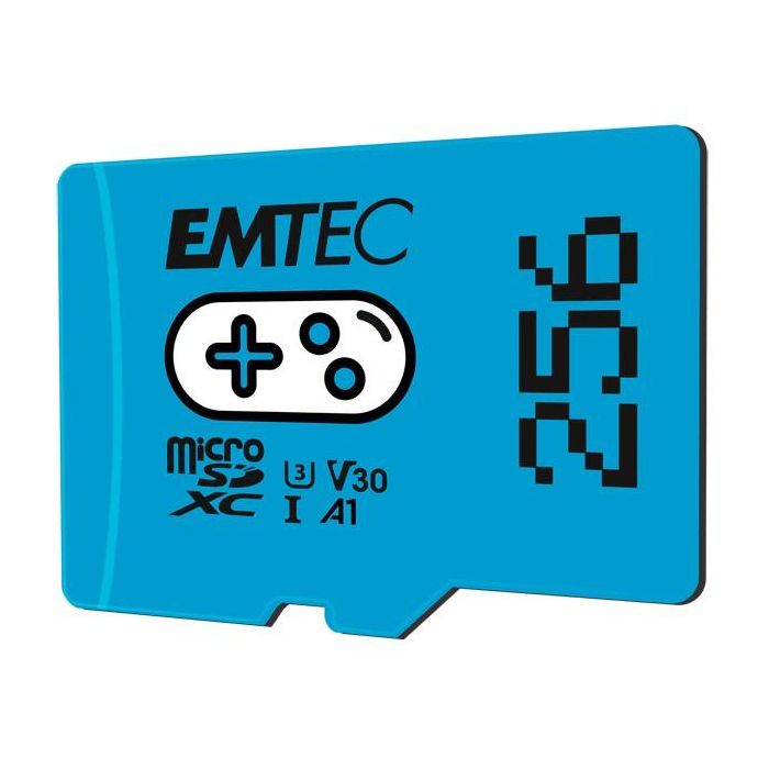 CARD Emtec m256GB UHS-I U3 V30 A1 Gaming Blue 1 CARD Emtec m256GB UHS-I U3 V30 A1 Gaming Blue 1
