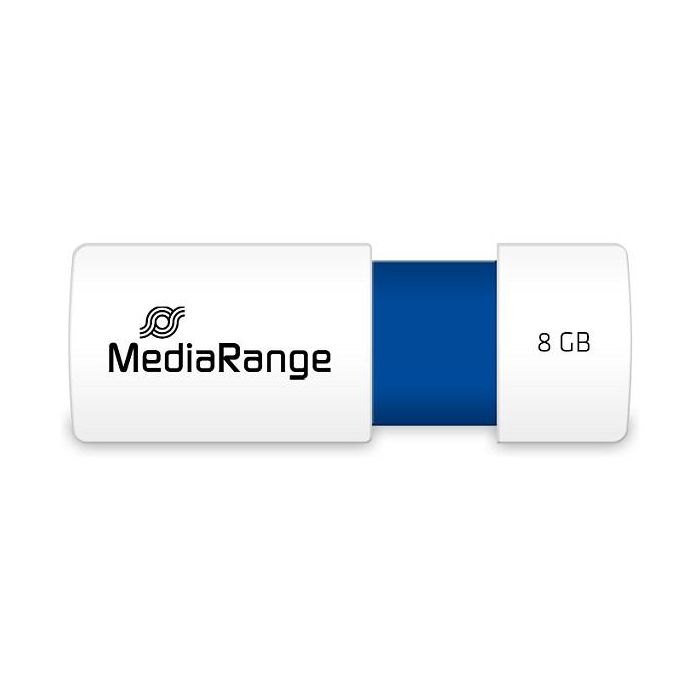 MediaRange MR971 USB-Stick 8GB USB 2.0 Slider Azul 2