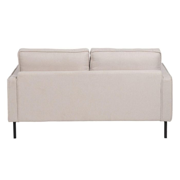 Sofá 163 x 87 x 90 cm Tejido Sintético Beige Metal 8