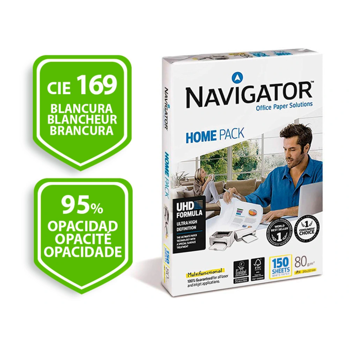Navigator Papel DIN A4 80 gramos Multifuncion Paquete 150 Hojas 1