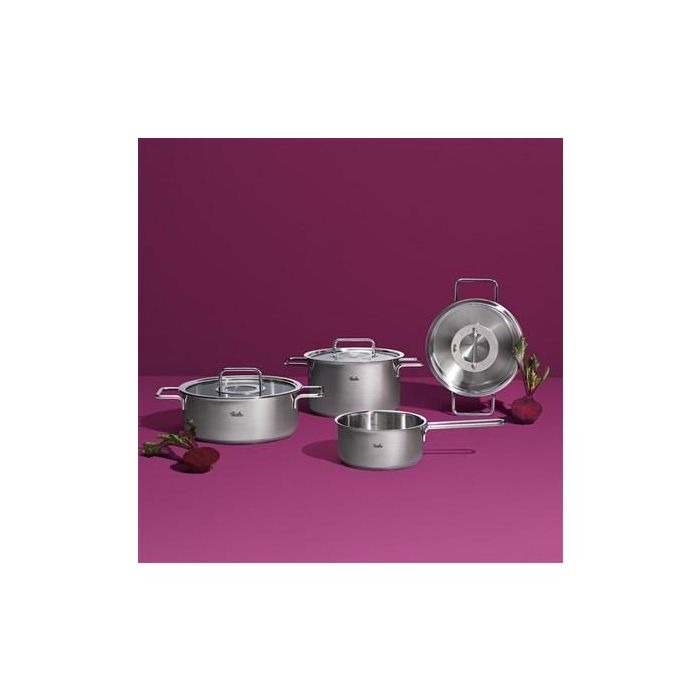 Fissler Pure Profi Cacerola de Acero Inoxidable 20 cm con Tapa de Metal, Apto para Inducción, 2.4L - 08612420000/0 5 Fissler Pure Profi Cacerola de Acero Inoxidable 20 cm con Tapa de Metal, Apto para Inducción, 2.4L - 08612420000/0 5