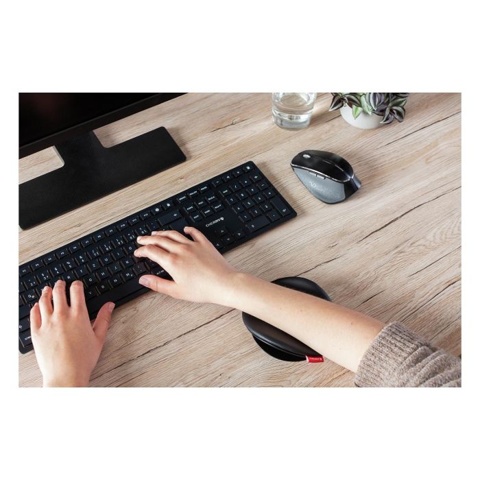 Cherry Reposamuñecas Deslizante Ergo, Soporte Ergonómico para Ratón y Teclado, Mejora Postura y Reduce Tensión Muscular, Cuero Sintético, Ambidiestro 7