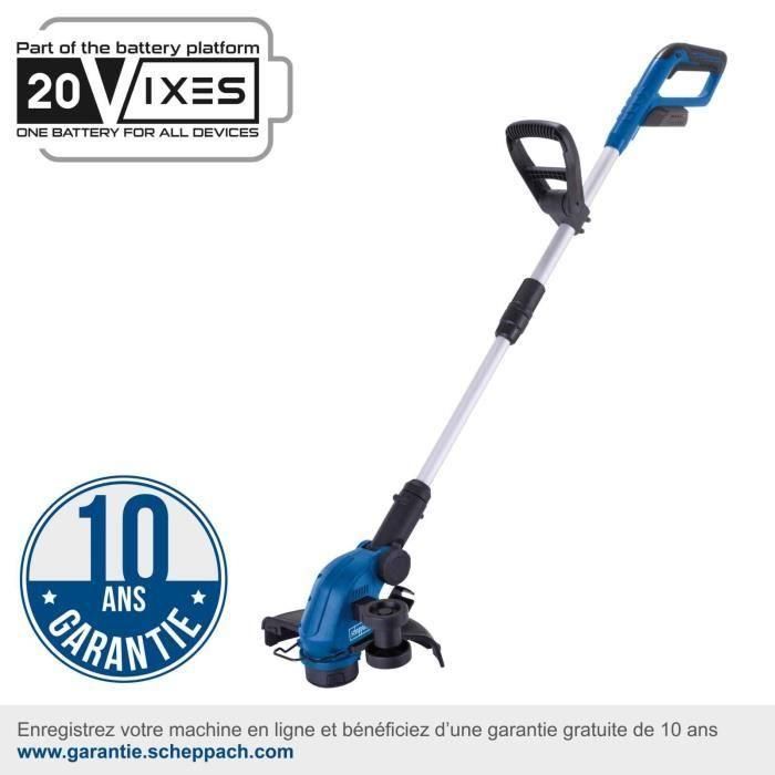 Bordeadora telescópica inalámbrica SCHEPPACH C-LT300-X- 20V IXES - Corte y enderezado de bordes 2 en 1 - sin batería ni cargador 1 Bordeadora telescópica inalámbrica SCHEPPACH C-LT300-X- 20V IXES - Corte y enderezado de bordes 2 en 1 - sin batería ni cargador 1