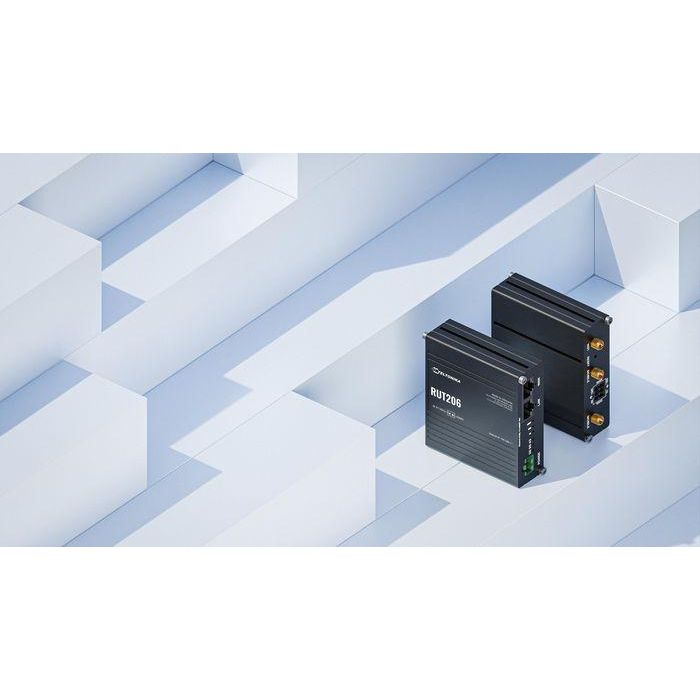 Teltonika Networks RUT206 - Router Industrial LTE Cat.4 4G/LTE, 150 Mbps Descarga, 50 Mbps Subida, Wi-Fi, 2 x LAN 5