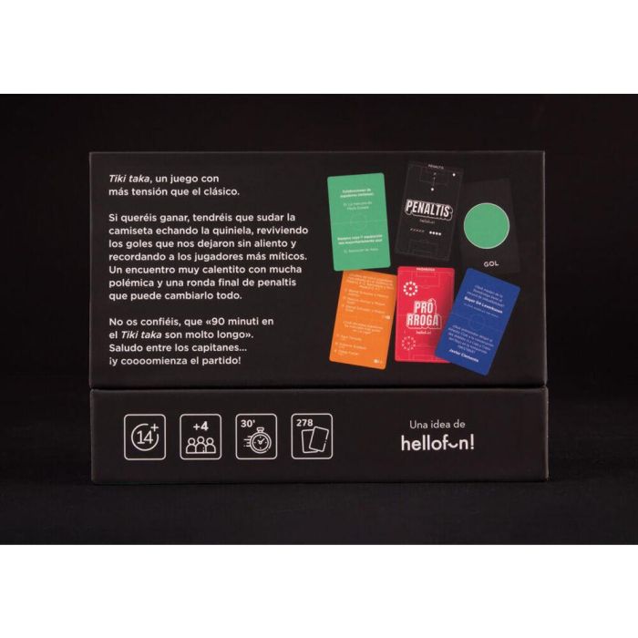 Hello Fun Juego Tiki Taka - Juego de Mesa Futbolístico con Tensión y Diversión, Edad 14+ Años, 14,8x10x7 cm 3 Hello Fun Juego Tiki Taka - Juego de Mesa Futbolístico con Tensión y Diversión, Edad 14+ Años, 14,8x10x7 cm 3