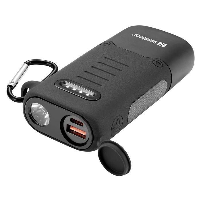 Sandberg Survivor Powerbank 10000 mAh PD30W - Resistente IP65 Agua Polvo, USB-C USB-A, Linterna Integrada para Exterior 0 Sandberg Survivor Powerbank 10000 mAh PD30W - Resistente IP65 Agua Polvo, USB-C USB-A, Linterna Integrada para Exterior 0