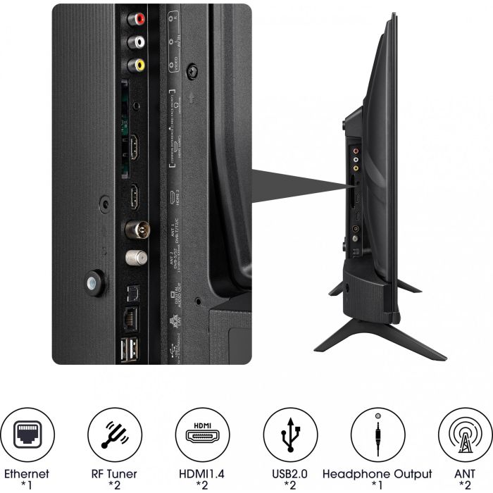 Hisense 32A4K Smart TV LED 32" HD Wifi Negro 5