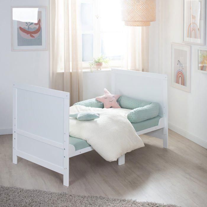 Cuna convertible para bebé - 70 x 140 cm - ROBA - EASY SLEEP - Lacada en blanco 3 Cuna convertible para bebé - 70 x 140 cm - ROBA - EASY SLEEP - Lacada en blanco 3