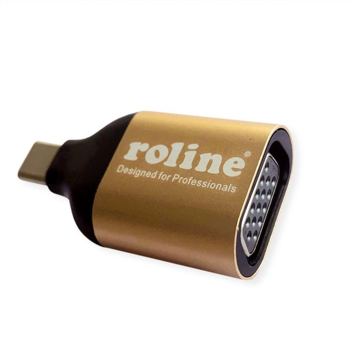 ROLINE GOLD Display Adapter USB Typ C - VGA 0 ROLINE GOLD Display Adapter USB Typ C - VGA 0