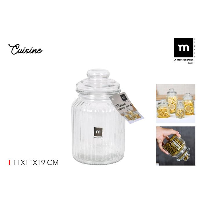 La Mediterranea Tarro de Vidrio Cuisine 11 x 19 cm (12 Unidades)