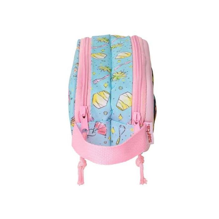 Portatodo Doble Frozen Rosa Azul cielo 21 x 8 x 6 cm 3D 2