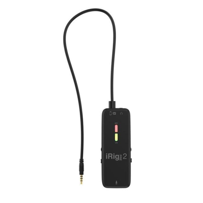 IKMULTIMED Irig Pre 2 Interfaz de Audio con Dimensiones 16x5.5x16 cm