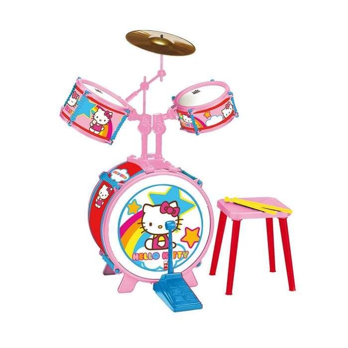 Reig Bateria Hello Kitty 3 Elementos Con Banqueta
