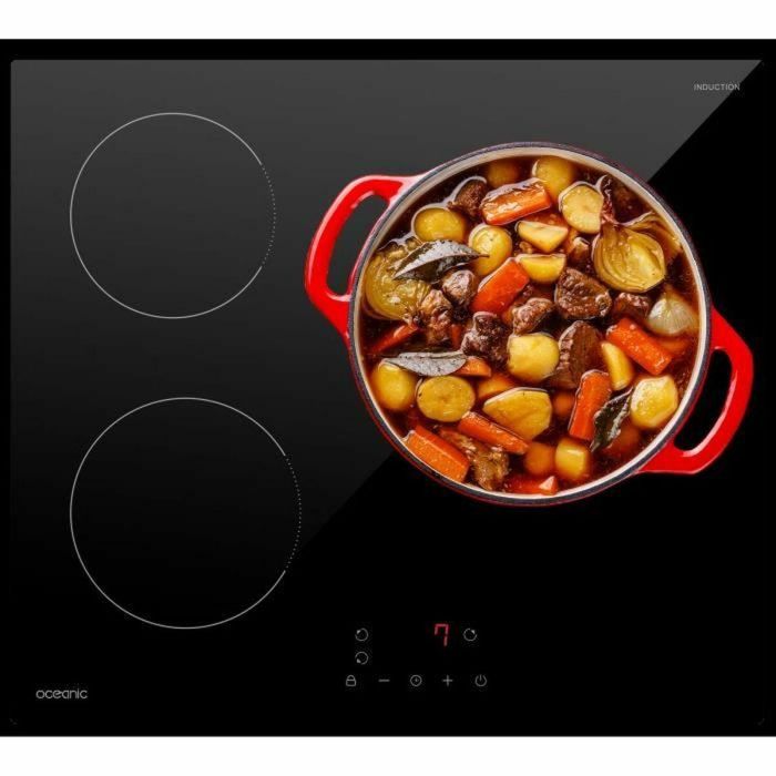 Oceanic OCEATI3Z7B Placa de inducción 3 fuegos L60 x P52 cm 1