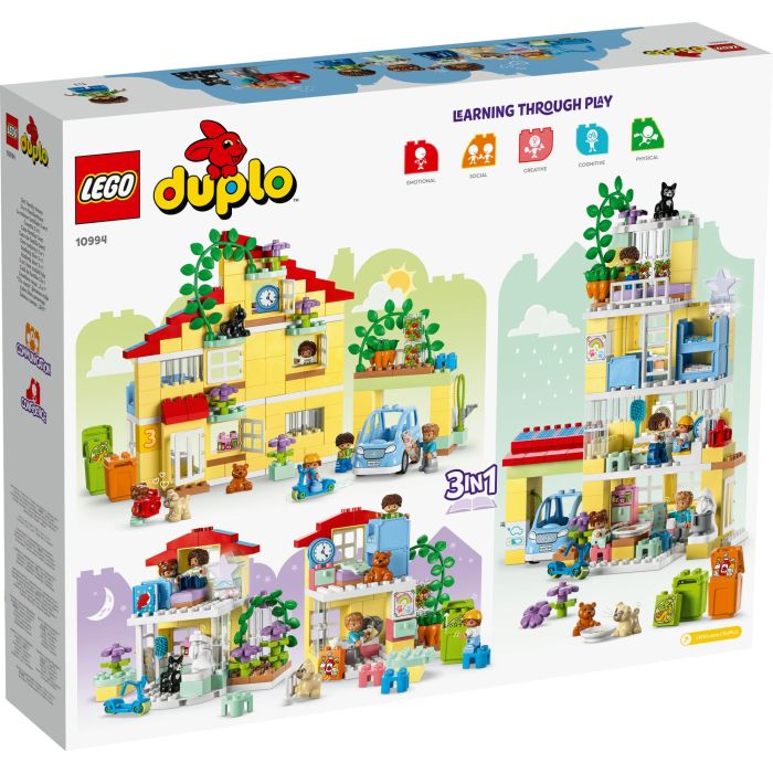 LEGO Duplo 10994 Casa Familiar 3en1 Juego de Construcción para Niños y Niñas a Partir de 3 Años con 218 Piezas Multicolor 5