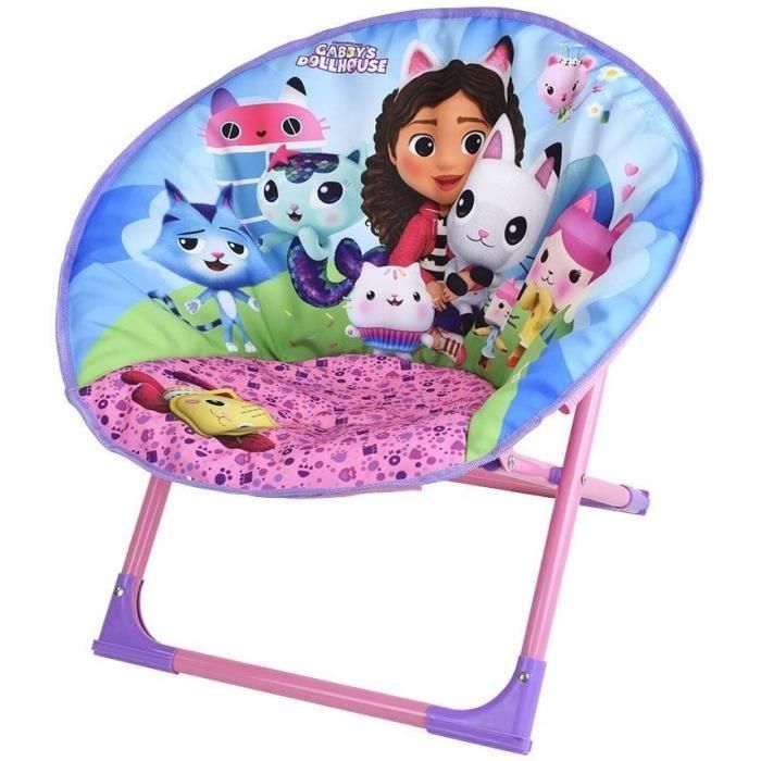 Fun House AAAAL59147 Asiento Lunar Plegable para Niños Gabby y la Casa Mágica h.47 x l.54 x d.42 cm 3 Fun House AAAAL59147 Asiento Lunar Plegable para Niños Gabby y la Casa Mágica h.47 x l.54 x d.42 cm 3