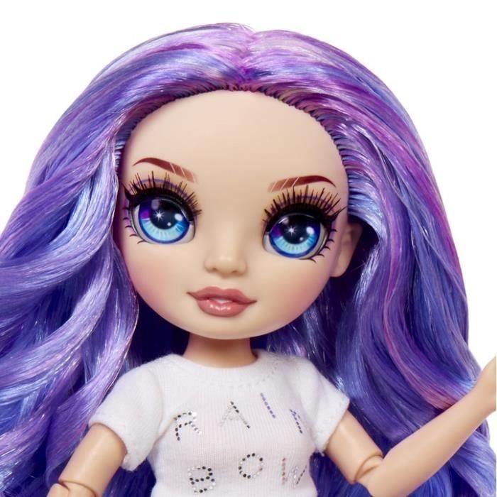 MGA Muñeca Rainbow High Junior High Violet Fiesta de Pijamas, con Accesorios, 22 cm - Para Niñas +4 Años 3 MGA Muñeca Rainbow High Junior High Violet Fiesta de Pijamas, con Accesorios, 22 cm - Para Niñas +4 Años 3