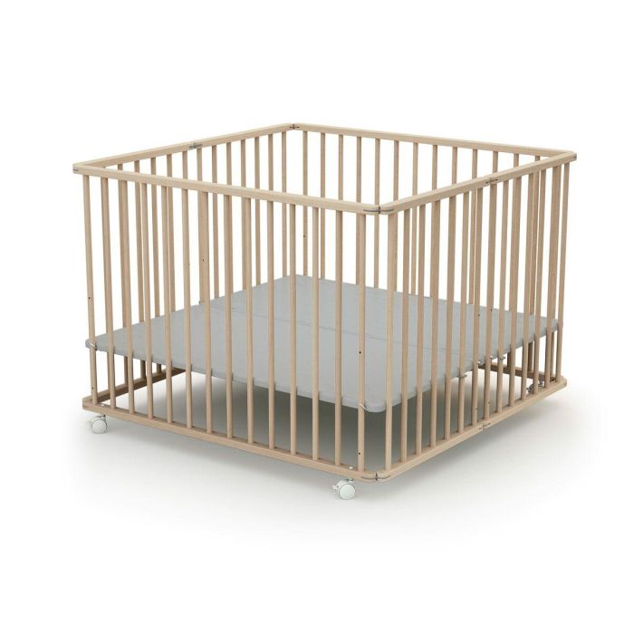 Parque de juegos WEBABY 100 x 100 cm Beige 4 Parque de juegos WEBABY 100 x 100 cm Beige 4
