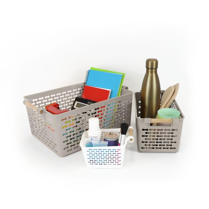 Cesta Multiusos con Asas de Madera 13x11x8 cm - Confortime (36 Unidades) 9