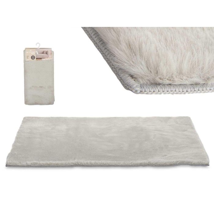 Alfombra Pelo Corto Gris 60 X 90 Giftdecor (6 Unidades) Alfombra Pelo Corto Gris 60 X 90 Giftdecor (6 Unidades)
