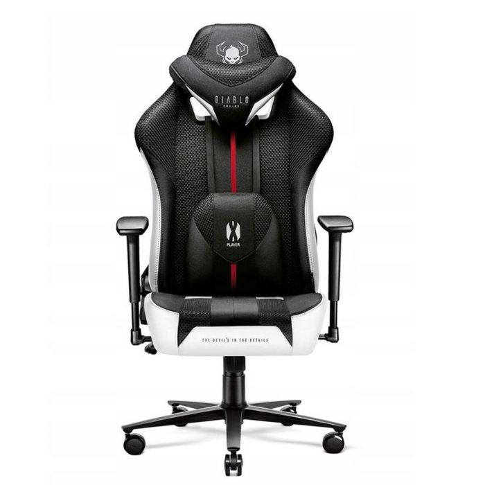 Silla Gaming Diablo Chairs DiabloX-PLAYER 2.0 Blanco Negro 0 Silla Gaming Diablo Chairs DiabloX-PLAYER 2.0 Blanco Negro 0
