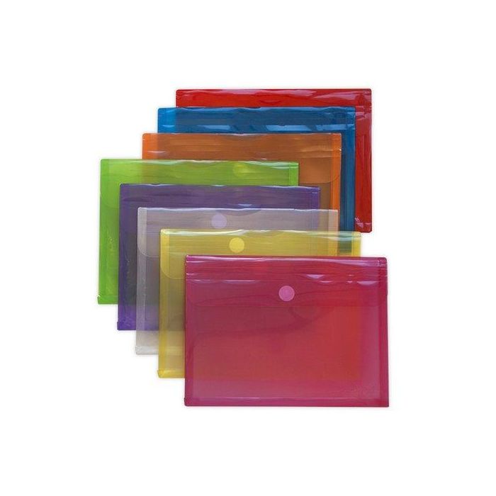 Dosier Sobre Grafoplas Pp Multiline Velcro Fº Fuelle Transparente (Set de 30)