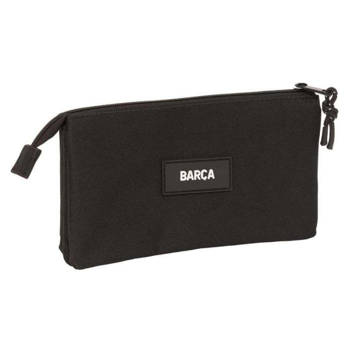 Portatodo triple f.c.barcelona chica negro 22x12x3 cm 1