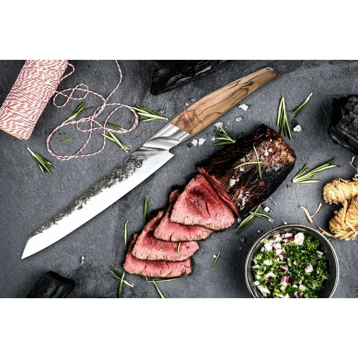 Forged Cuchillo para carne COS1699272227304 - Acero VG10 - Mango de madera de raíz - L 20,5 cm 0 Forged Cuchillo para carne COS1699272227304 - Acero VG10 - Mango de madera de raíz - L 20,5 cm 0