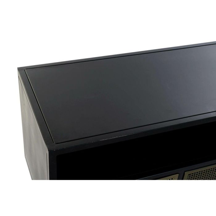 Mueble de TV DKD Home Decor Negro Metal Dorado (125 x 41 x 62 cm) 1 Mueble de TV DKD Home Decor Negro Metal Dorado (125 x 41 x 62 cm) 1