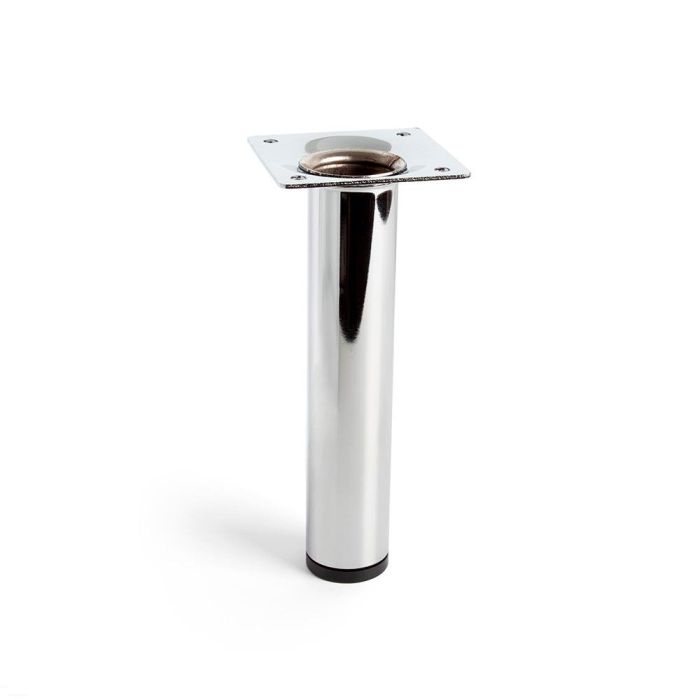 Rei Pata cilíndrica de acero cromo brillo para muebles Ø3x15cm, modelo 401g, ref. 2-401g.150.21 rei Rei Pata cilíndrica de acero cromo brillo para muebles Ø3x15cm, modelo 401g, ref. 2-401g.150.21 rei