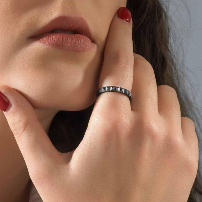 Anillo Hombre AN Jewels AR.R1NS06BK-7 7 2 Anillo Hombre AN Jewels AR.R1NS06BK-7 7 2