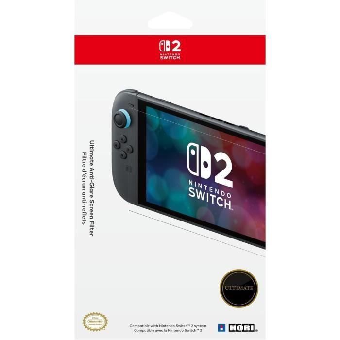 Protector de pantalla de vidrio templado premium - HORI - Nintendo Switch 2 - Antirreflejos - Antiarañazos - 100 % transparente 1 Protector de pantalla de vidrio templado premium - HORI - Nintendo Switch 2 - Antirreflejos - Antiarañazos - 100 % transparente 1