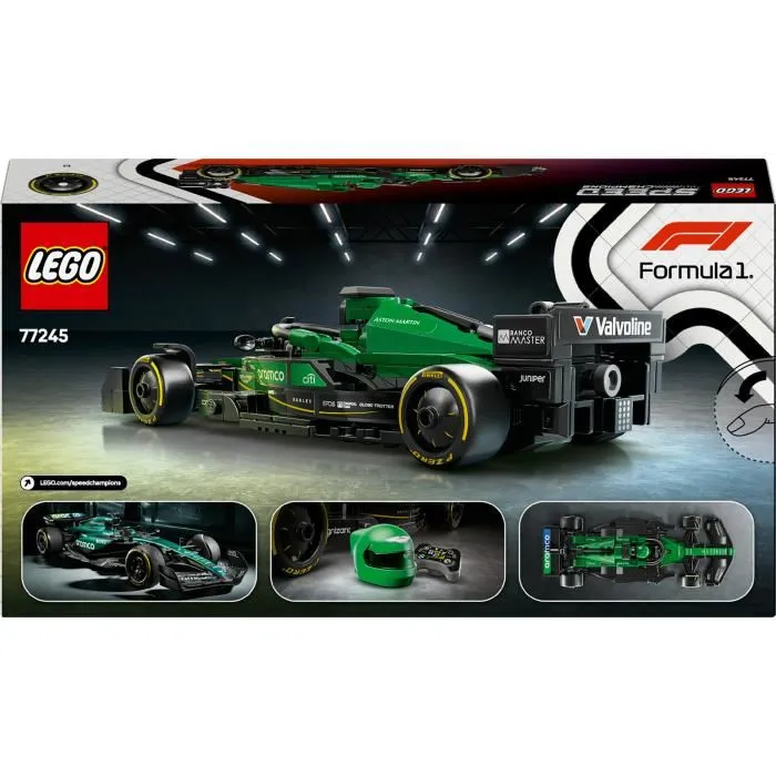 LEGO Speed Champions Aston Martin Aramco F1 AMR24 77245, Juego Construcción 269 Piezas, 10+ Años 5 LEGO Speed Champions Aston Martin Aramco F1 AMR24 77245, Juego Construcción 269 Piezas, 10+ Años 5