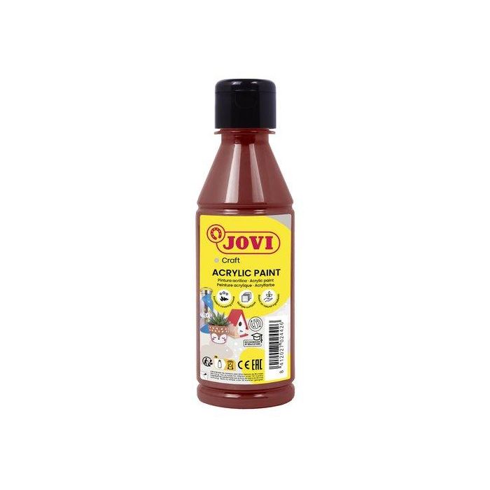 Jovi Pintura Plástica Jovidecor Acryl Botella 250 mL Marrón