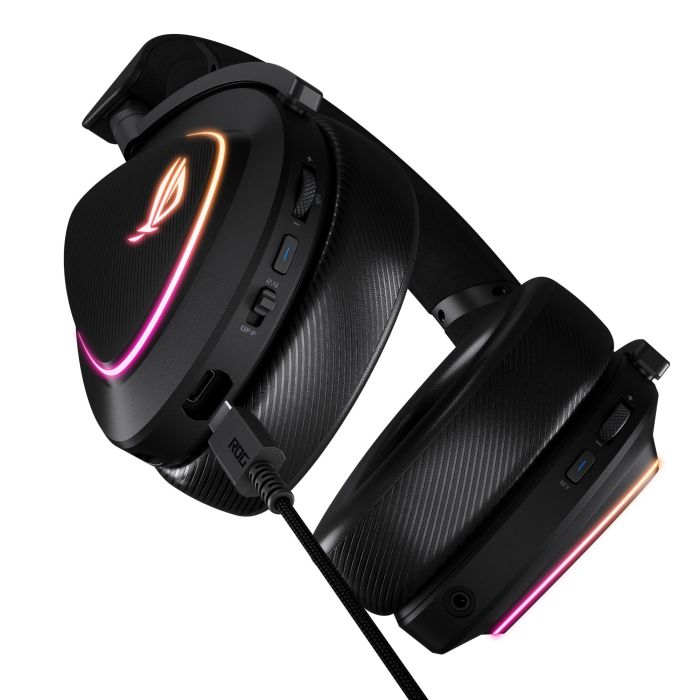 ASUS ROG Delta II Auriculares Inalámbricos y Alámbricos para Gaming, Conexión Dual USB-C y Bluetooth, Negro 5