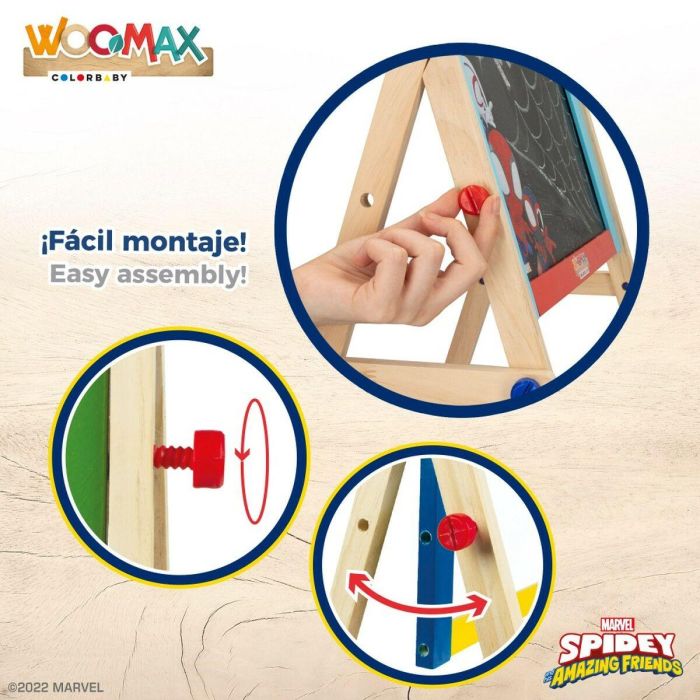 Pizarra 2 en 1 Spidey 5 Piezas 4 Unidades 40 x 64,5 x 31,5 cm 4 Pizarra 2 en 1 Spidey 5 Piezas 4 Unidades 40 x 64,5 x 31,5 cm 4