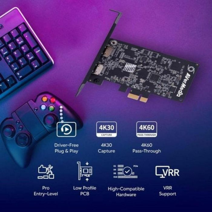 AverMedia GC571 Capturadora de Video PCIe 4K Ultra HD HDR para Streaming, Live Streamer Ultra HD 4 AverMedia GC571 Capturadora de Video PCIe 4K Ultra HD HDR para Streaming, Live Streamer Ultra HD 4