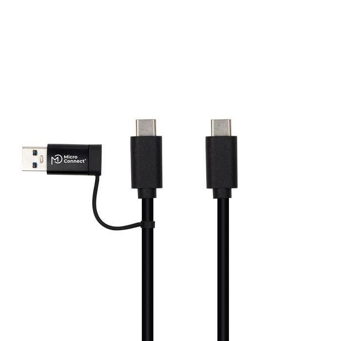 MicroConnect USB-C Cable with a USB-A 3.2 Gen 1 adapter, 1m 3 MicroConnect USB-C Cable with a USB-A 3.2 Gen 1 adapter, 1m 3