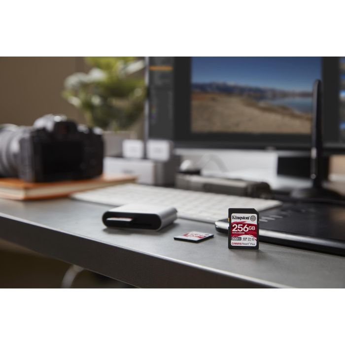 Kingston Tarjeta SDXC Canvas React Plus 256GB UHS-II U3 V90 300MB/s Lectura 260MB/s Escritura 6