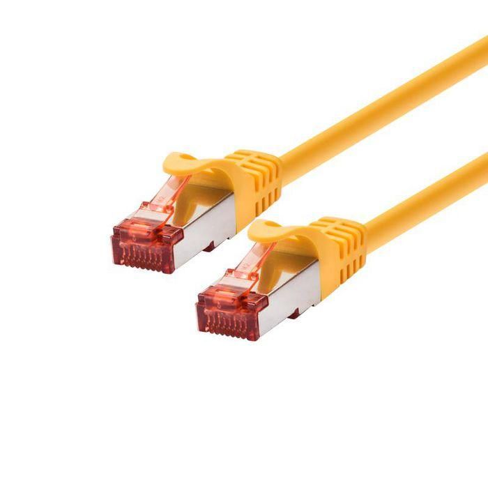 LOGON PROFESSIONAL Cable de Red Patch Cat6 F/UTP con Conectores RJ45 1.5m Amarillo