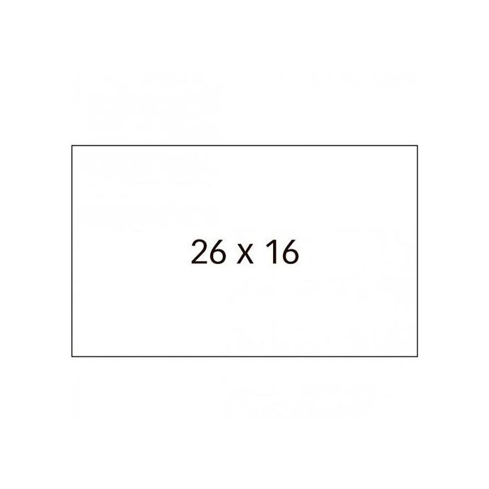 Apli Etiquetas Para Etiquetadora De Precios 26x16 mm C-Rectos 6 Rollos De 1000 Blanco Apli Etiquetas Para Etiquetadora De Precios 26x16 mm C-Rectos 6 Rollos De 1000 Blanco